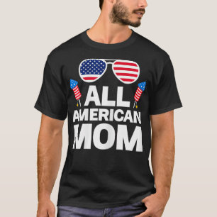 Camiseta Mamá Americana Americana de Mujeres