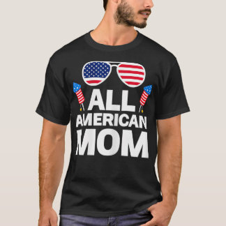 Camiseta Mamá Americana Americana de Mujeres