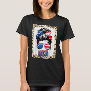 Camiseta Mamá Americana Vida Desordenada Mujeres De Bun 4 D