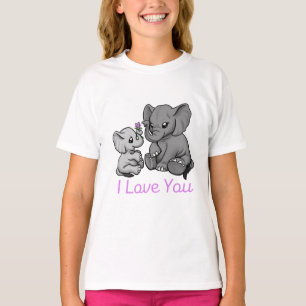 Camiseta "Mama and Baby Elephant"