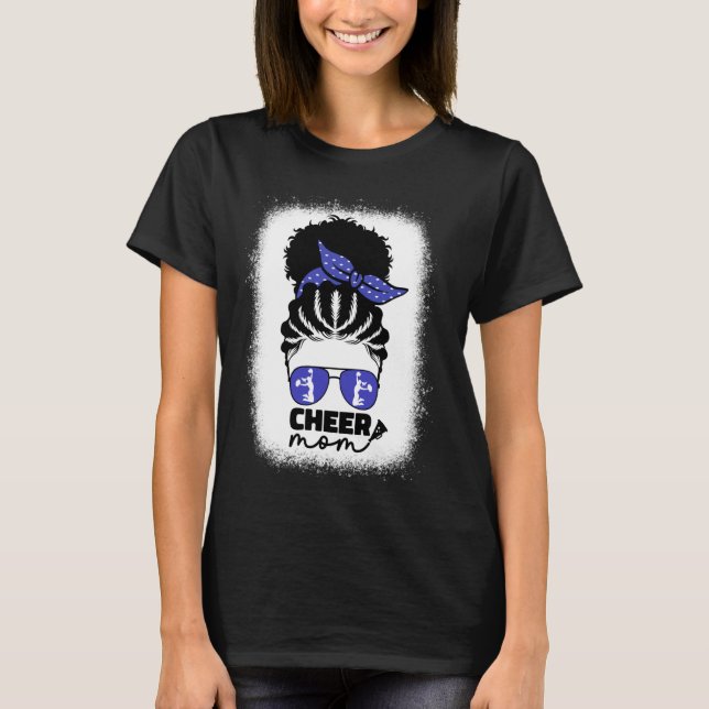 Camiseta Mamá animadora afroamericana y afroafricana mamá M (Anverso)