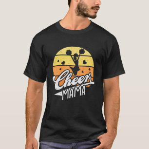 Camiseta Mamá animadora y mamá animadora Cheer Mamá Ánimo A