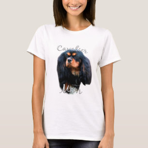 Camiseta Mamá arrogante 2 del perro de aguas de rey Charle