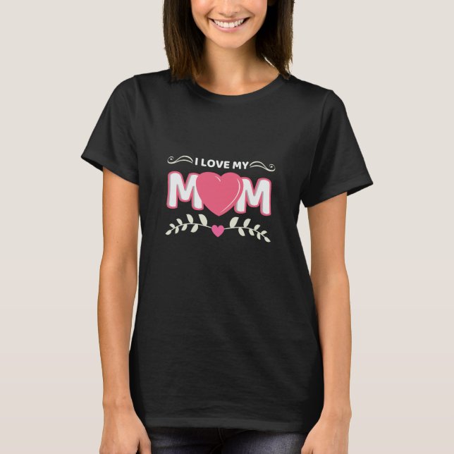 Camiseta Mamá arte amo a mi mamá (Anverso)