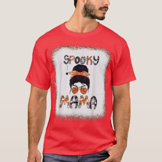 Camiseta Mamá asustada, Fiesta de Chica Scary Horror Leopar