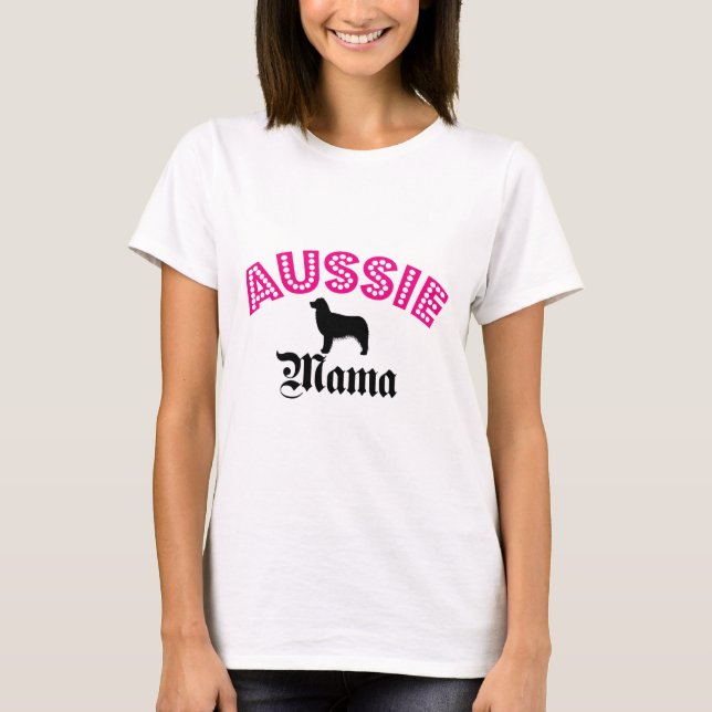 Camiseta Mamá australiana del pastor (Anverso)