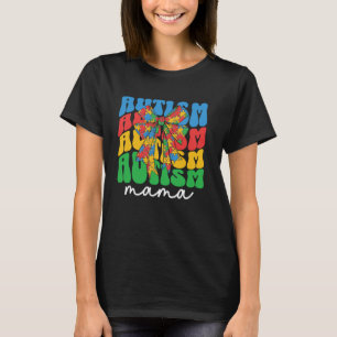 Camiseta Mamá Autismo Coqueta Lazo Conciencia del Autismo M
