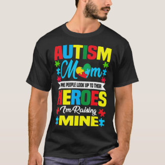 Camiseta Mamá Autista Busca Héroes Para Mujeres 2020