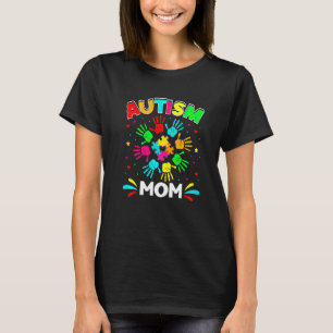 Camiseta Mamá autista rompe el rompecabezas apoya el autism