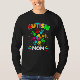Camiseta Mamá autista rompe el rompecabezas apoya el autism