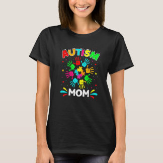 Camiseta Mamá autista rompe el rompecabezas apoya el autism