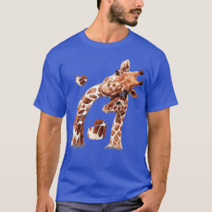 Camiseta Mama Baby Giraffe Salvaje Safari Animal Lover