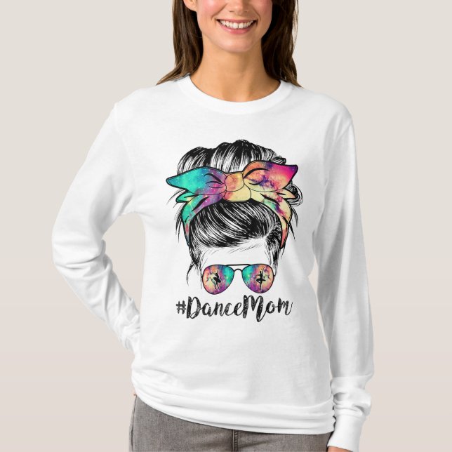 Camiseta Mamá bailarina bailando mami desordenada madre mam (Anverso)