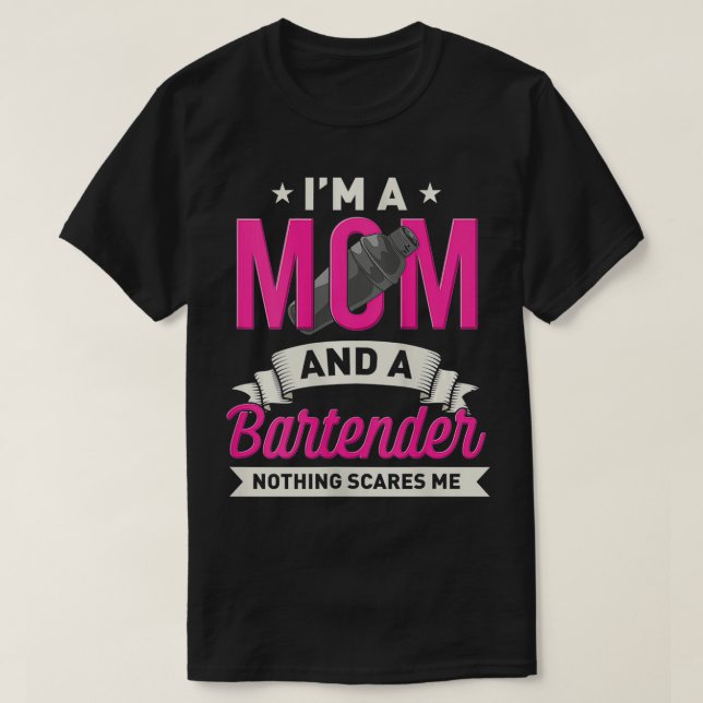 Camiseta Mamá barman, regalo divertido para el barquillo (Diseño del anverso)