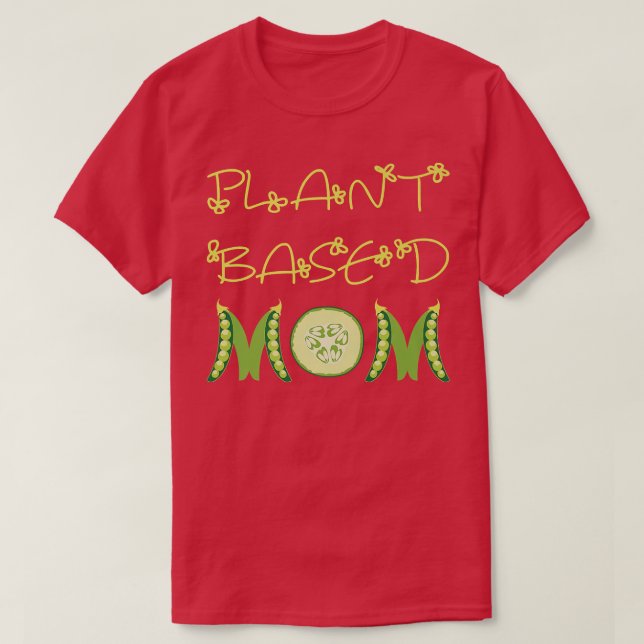 Camiseta Mamá basada en planta Vegan (Diseño del anverso)