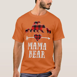 Camiseta Mama Bear 3 Cubs , Navidades Mama Bear Pajam