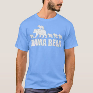 Camiseta Mama Bear 5 Cubos Mama Bear Mom 5 Child