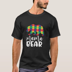 Camiseta Mama Bear Autismo Conciencia del Autismo