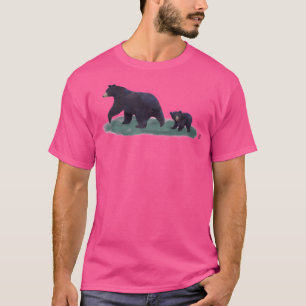 Camiseta Mama Bear Bear Bear Bear Béisbol Sleed