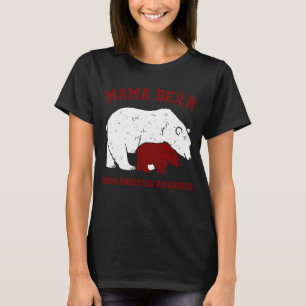 Camiseta Mama Bear BRAIN ANEURYSM Conciencia