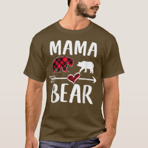 Camiseta Mama Bear Búfalo Navidades Pajama