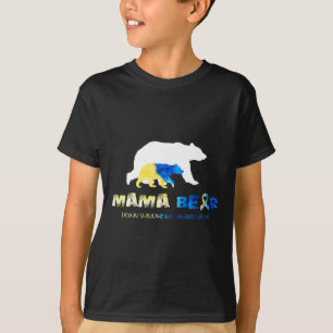 Camiseta Mama Bear Down Syndrome Awareness Survivs