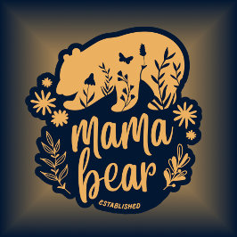 Camiseta Mama Bear Estableció Boho 2024