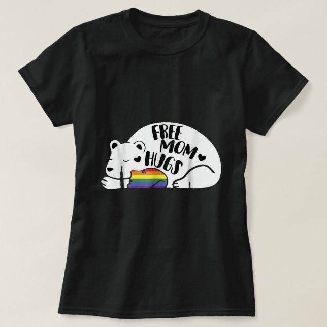 Camiseta Mama Bear Free Mom Hugs (Diseño del anverso)