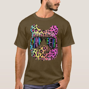 Camiseta Mama Bear Funny Sunglass Graphic Tees Mejor Mamá D