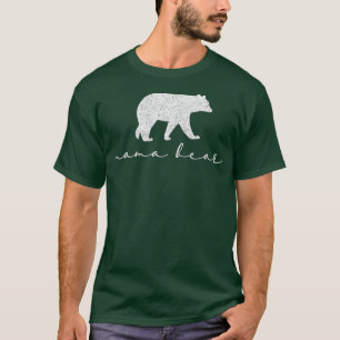 Camiseta Mama Bear lindo Día de la Madre regalo Blanco