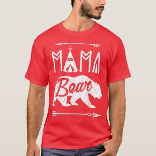 Camiseta Mama Bear Lover Hunting Bear Mother Mother's Day