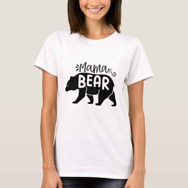 Camiseta Mama Bear - Mamá (Anverso)