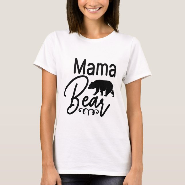Camiseta Mama Bear - Mamá (Anverso)