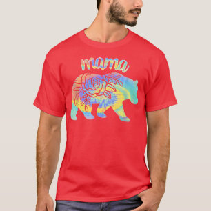 Camiseta Mama Bear Mami Bear Mamma Bear Cuyo Lazo De Vida D