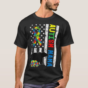 Camiseta Mama Bear Matanza Autismo Familiar Regalos De Sens