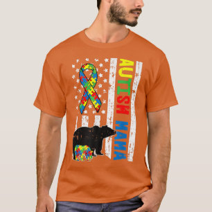 Camiseta Mama Bear Matanza Familia Autism Awareness Premium