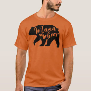 Camiseta Mama Bear Mother Mom Mommy Hearts