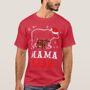 Camiseta MAMA BEAR Mujeres Navidades Pajama