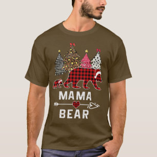 Camiseta MAMA BEAR Mujeres Navidades Pajama