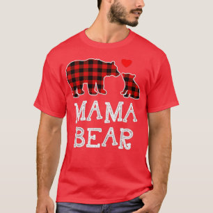 Camiseta Mama Bear Navidades De Búfalo Pajama -
