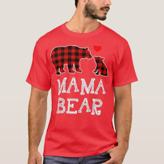 Camiseta Mama Bear Navidades De Búfalo Pajama -