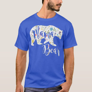 Camiseta Mama Bear Patrón Floral Madre Madre Regalo Premi