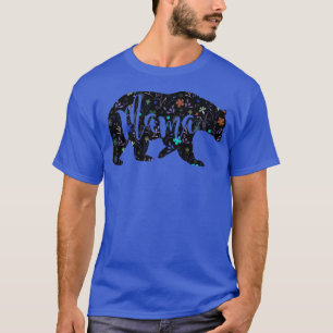 Camiseta Mama Bear Patrón Floral Madre Madre Regalo Premi