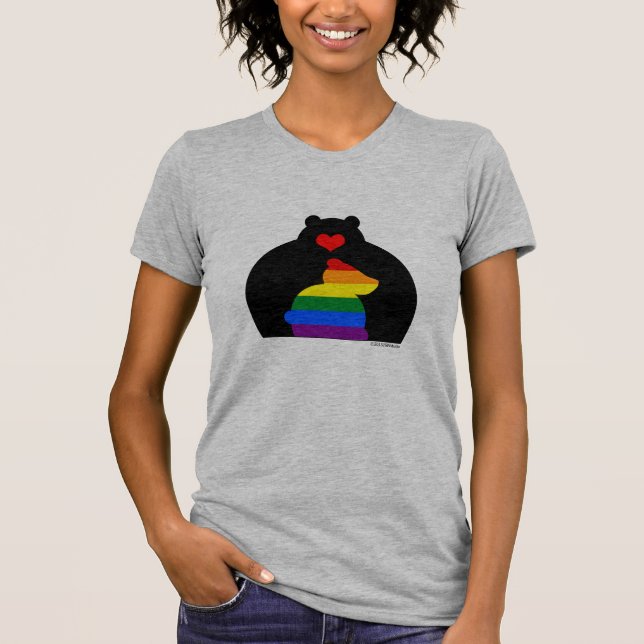 Camiseta Mamá Bear Rainbow Tee (Anverso)