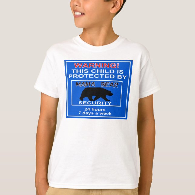 Camiseta Mamá Bear Security T-shirt (Anverso)