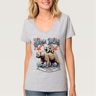 Camiseta Mama Bear T-Shirt Tee de regalo de mamá protecci