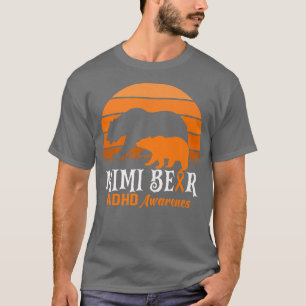 Camiseta Mama Bear TDAH Mamá Mamá Día Nacional de Concienci