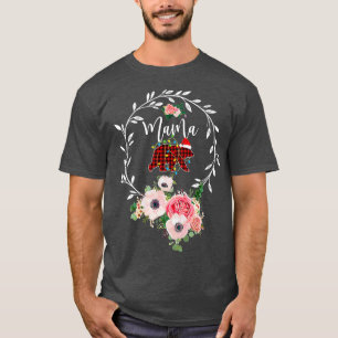 Camiseta Mama Bear Xmas Familia Navidades Pajama Red Plaid