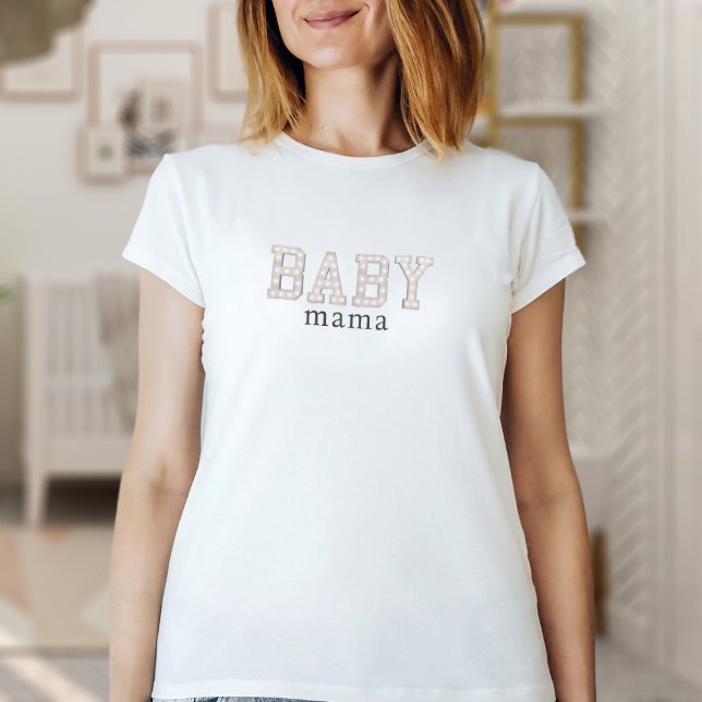 Camiseta Mamá bebé (For the fashionable new mom . Just add your name)