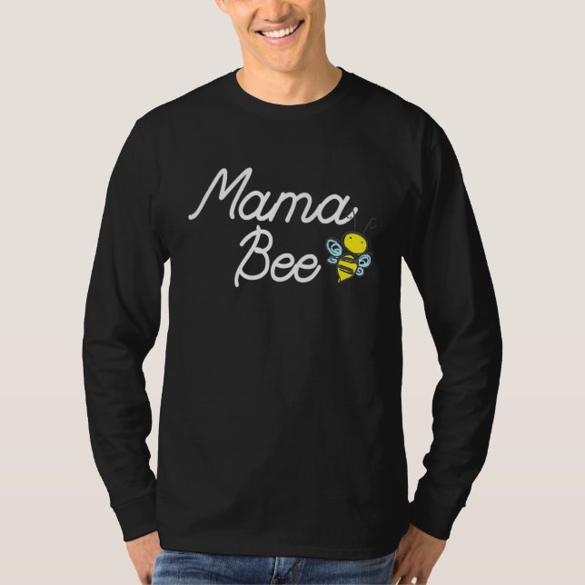 Camiseta Mama Bee Cute Sassy Honey Bee Mothers Day (Anverso)